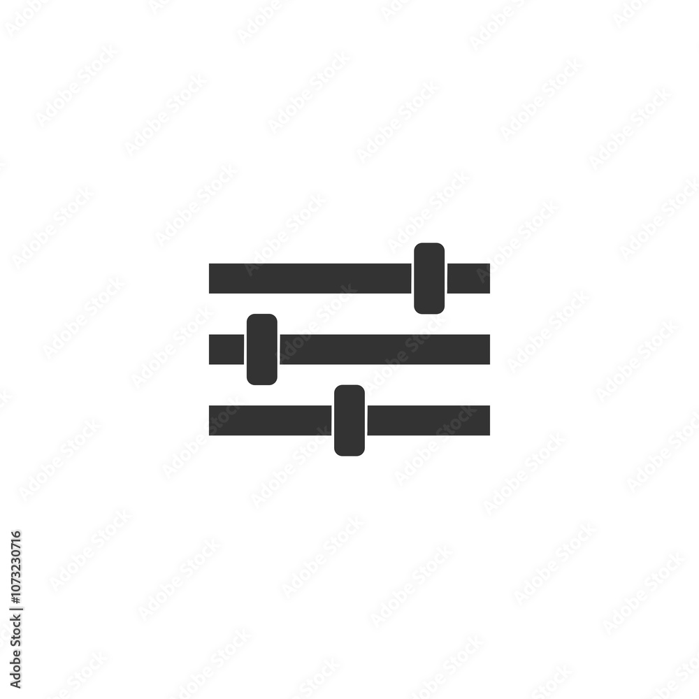 Faders icon isolated on transparent background Faders icon isolated on transparent background