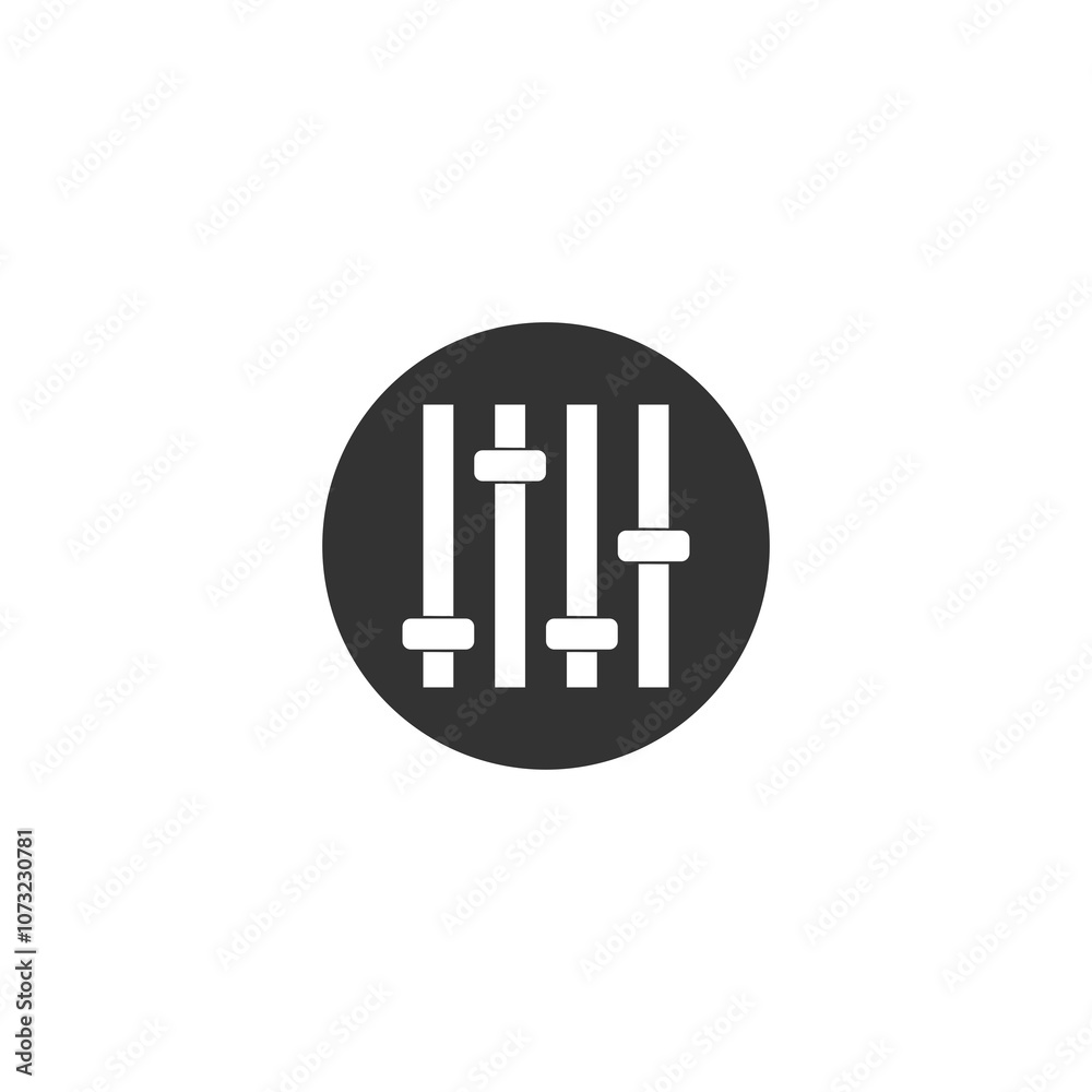 Sliders or faders control board icon isolated on transparent background Sliders or faders control board icon isolated on transparent background