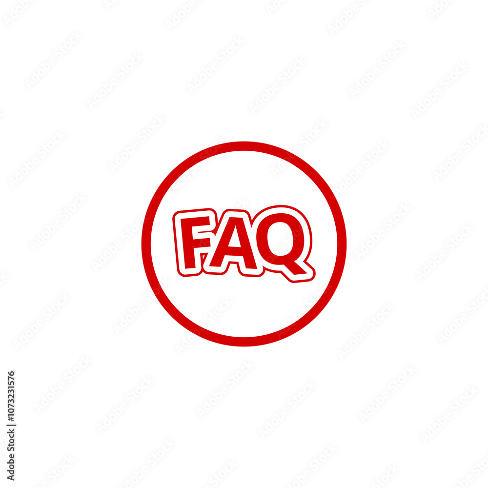 FAQ information icon isolated on transparent background FAQ information icon isolated on transparent background