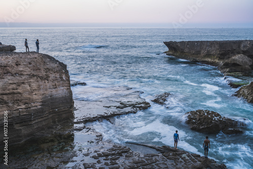 Bathing in the Atlantic Ocean, Rabat, Morocco