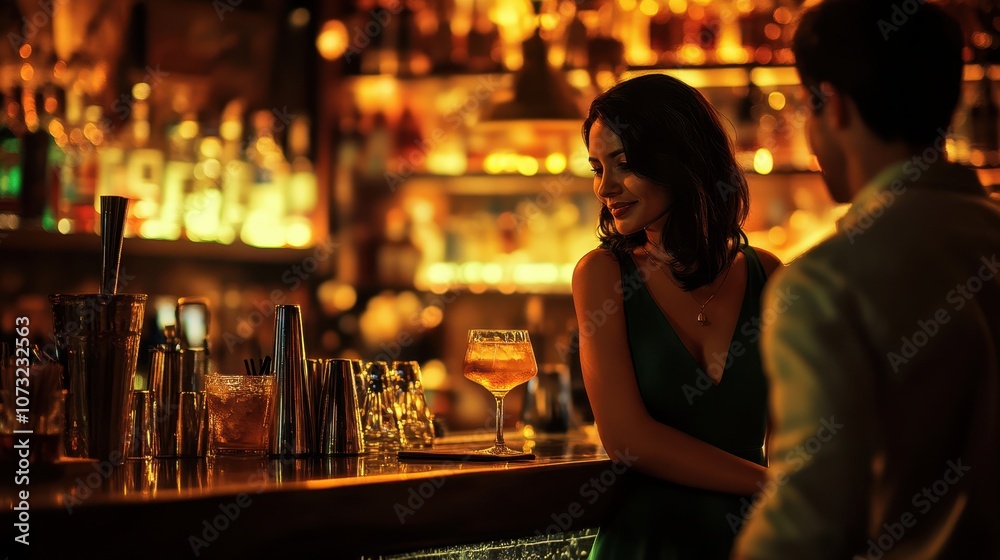 The Elegant Evening at Bar The Elegant Evening at Bar