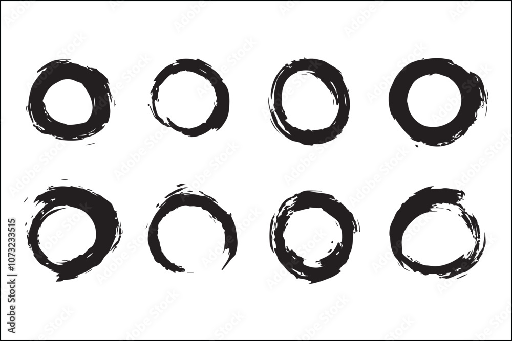 Distressed Circular Brush Stroke Collection,
Distressed Circular Brush Stroke Collection,