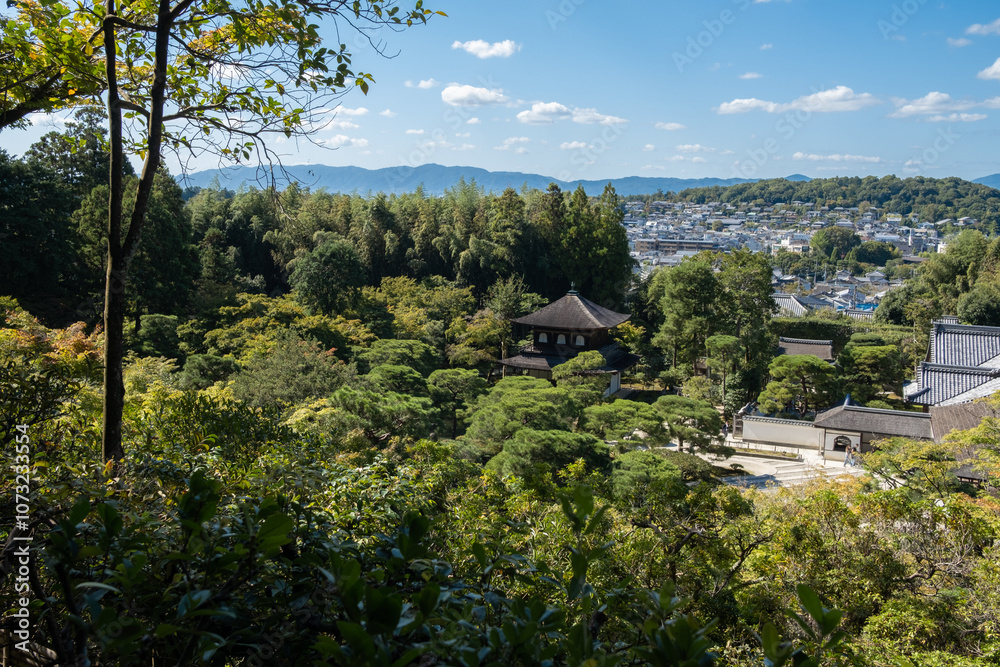 Ginkakuji Temple or Silver Pavilion, Kyoto, Japan