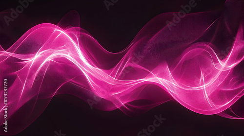 Soft pink glowing light trails weaving into swirling patterns.