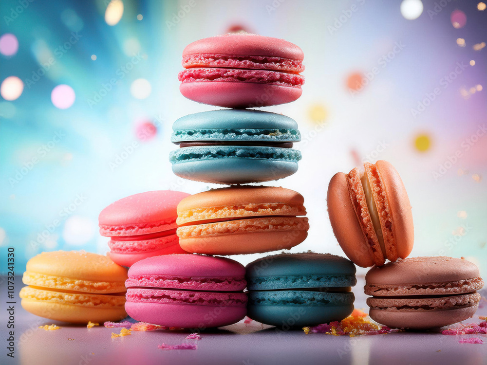 macaroons stacked 