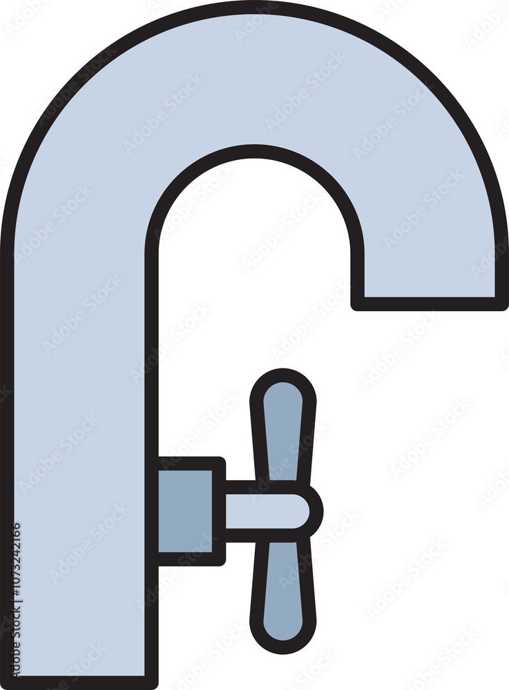 Faucet Icon Illustration Faucet Icon Illustration