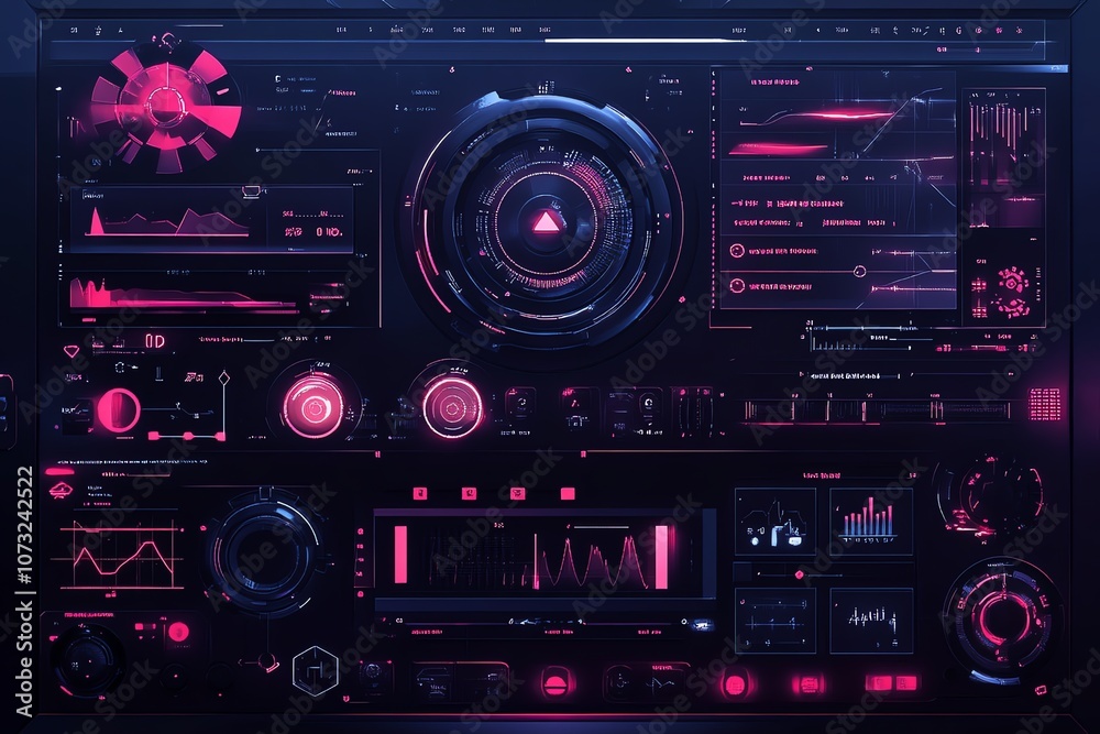 Futuristic interface with sharp geometric elements. Futuristic interface with sharp geometric elements.