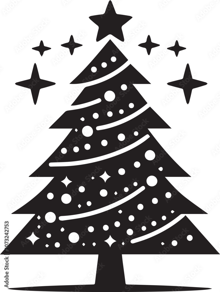 Obraz premium Christmas tree vector 