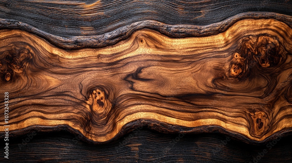 A beautifully textured wooden slab showcasing rich patterns and natural hues. A beautifully textured wooden slab showcasing rich patterns and natural hues.