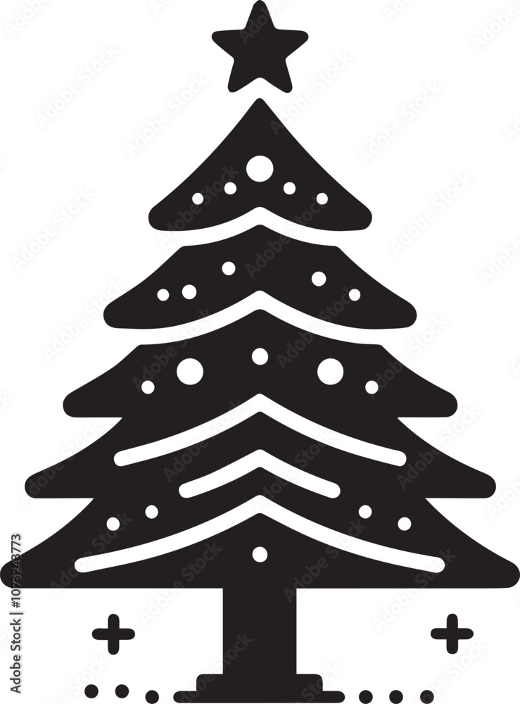 Fototapeta premium Christmas tree vector 