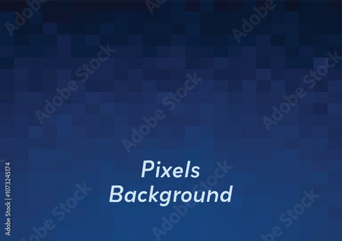 Wallpaper Mural abstract minimal pixel art background gradient of blue illustration template for poster wab banner Torontodigital.ca