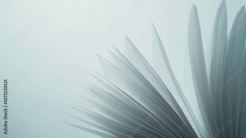 白い背景に開いた本のページ