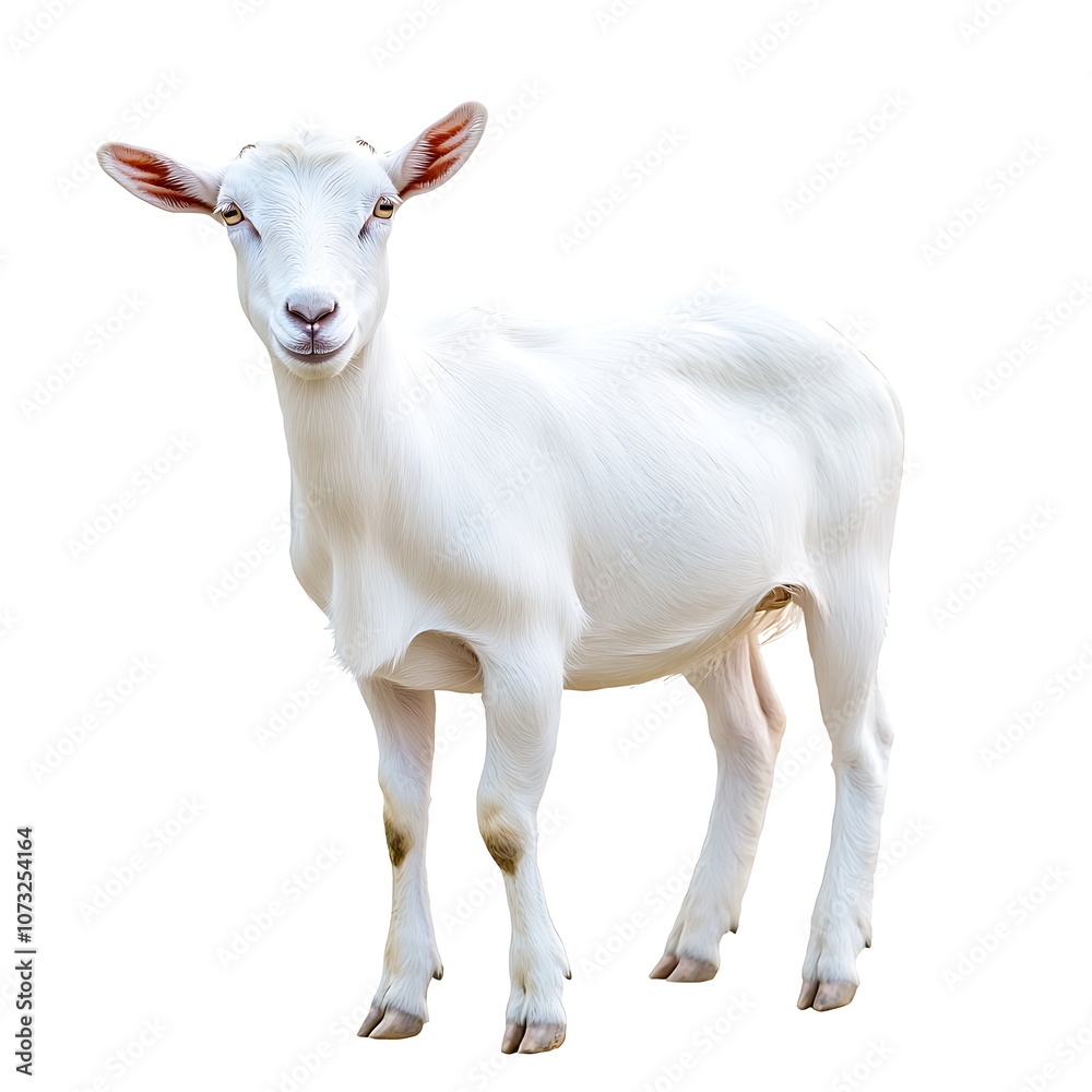 goat on a white background.