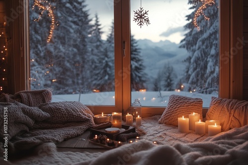 Cozy Winter Cabin Interior ...