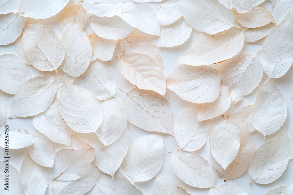 Autumn leaves texture closeup abstract white foliage. Autumn leaves texture closeup abstract white foliage.