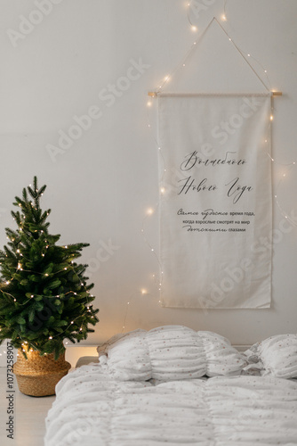 christmas tree with candles