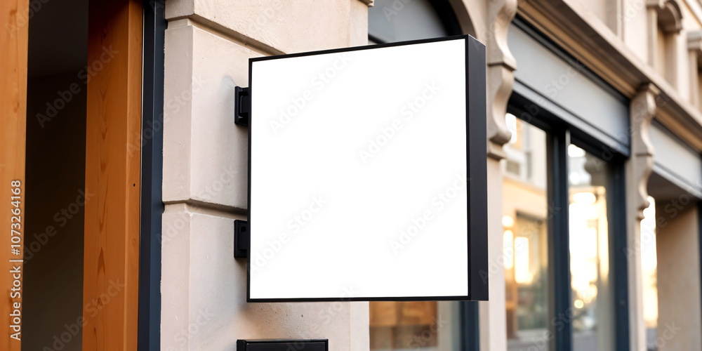 Blank board restaurant shop sign or menu boards near the entrance to restaurant. Cafe menu on the street. Whiteboard sign mockup in front of a restaurant Blank board restaurant shop sign or menu boards near the entrance to restaurant. Cafe menu on the street. Whiteboard sign mockup in front of a restaurant