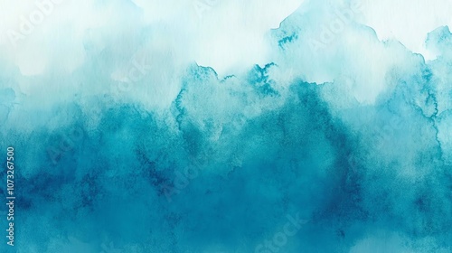 An abstract watercolor background in shades of blue.