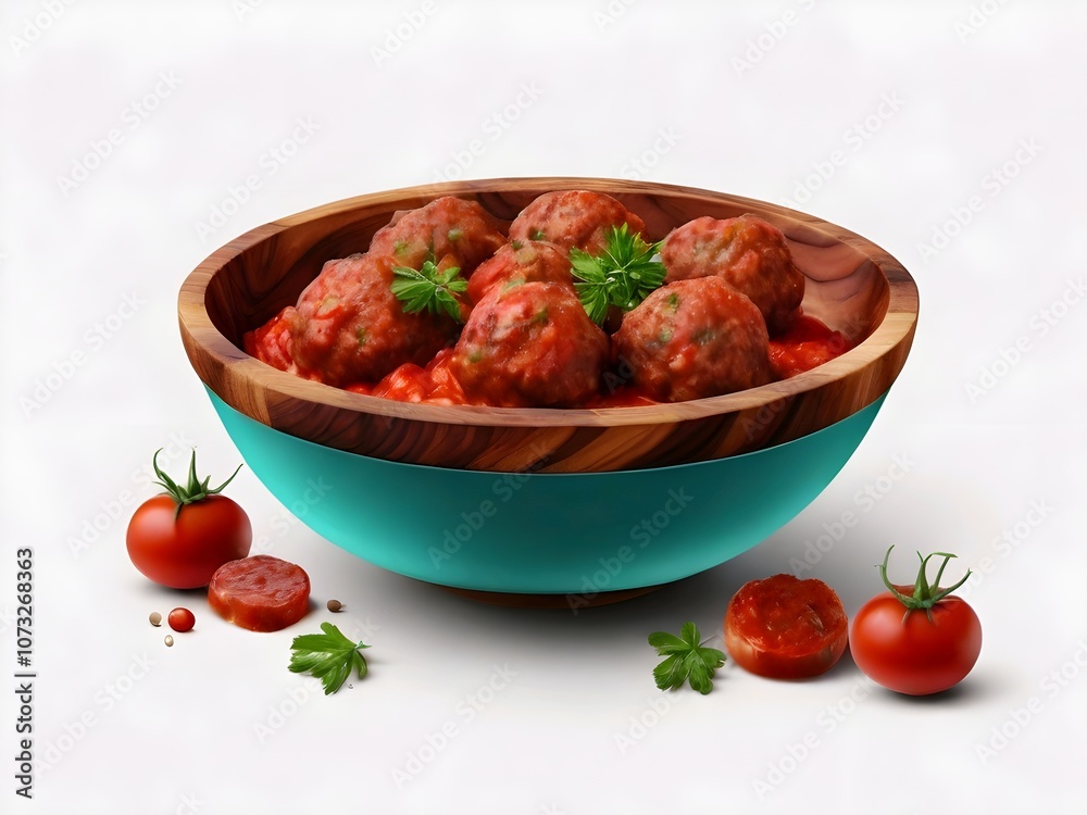 meatballs with tomato sauce,Ai generated meatballs with tomato sauce,Ai generated