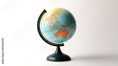 A globe on a white background.