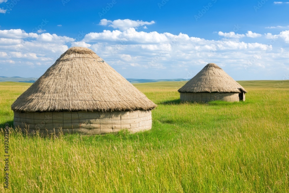 Exploring the Vibrant Nomadic Culture Amidst Traditional Felt Art in a Mongolian Steppe Yurt Village Exploring the Vibrant Nomadic Culture Amidst Traditional Felt Art in a Mongolian Steppe Yurt Village