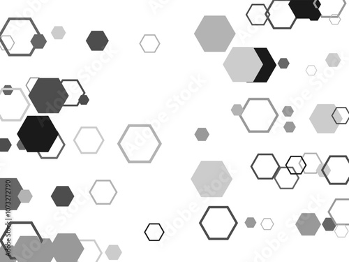 seamless pattern with hexagons