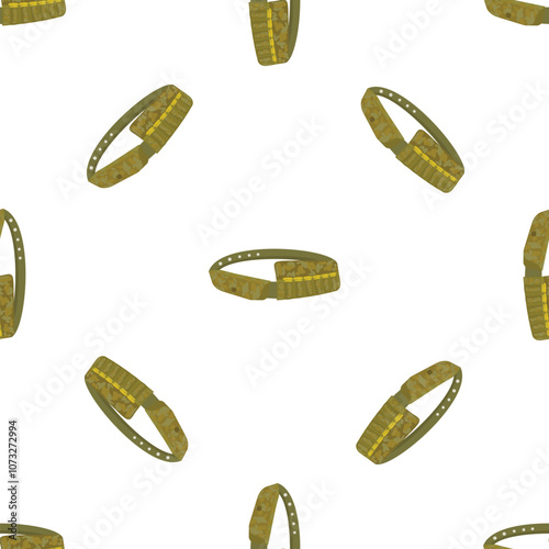 Hunter bandolier with cartridges seamless pattern on white background