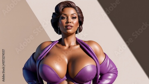 brown skinned woman with big boobs