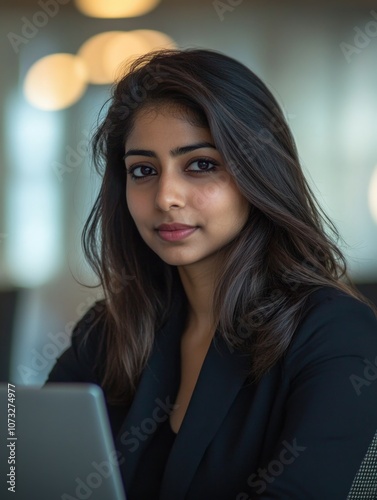 Businesswoman at Work in Office