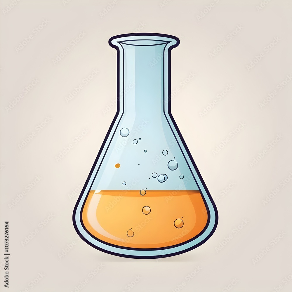 A single test tube icon with liquid inside, centered on a transparent or cream background. The minimalistic design captures the essence of scientific experimentation. A single test tube icon with liquid inside, centered on a transparent or cream background. The minimalistic design captures the essence of scientific experimentation.