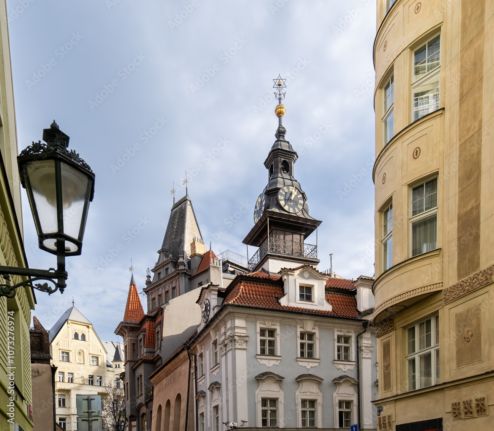 The Jewish Town Hall in Josefov district, Prague The Jewish Town Hall in Josefov district, Prague