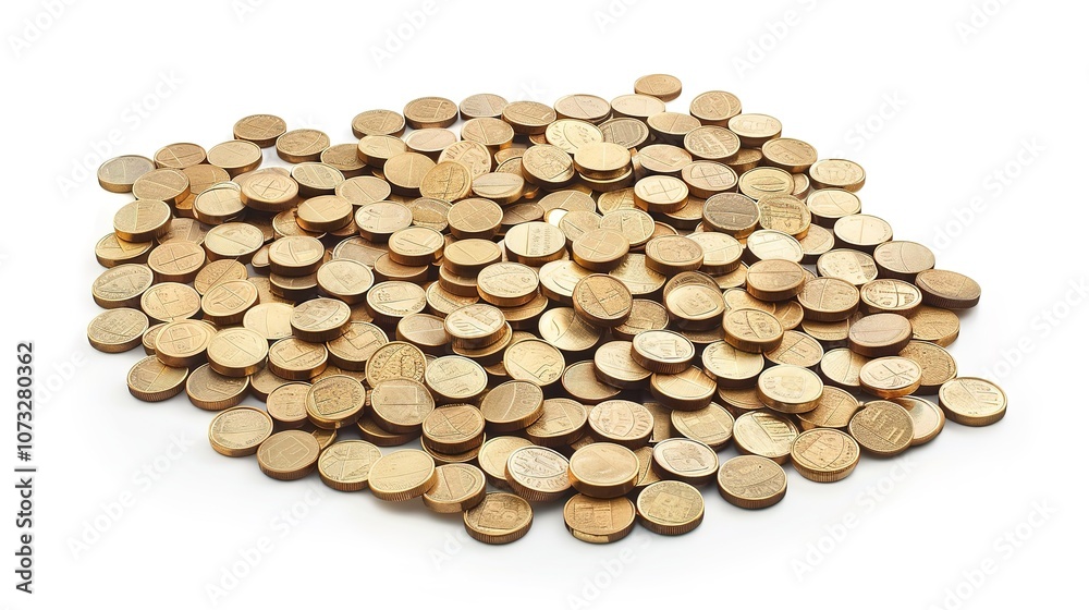 A Pile of Gold Coin - a shiny and alluring visual. The pile of gold coins creates a luxurious and eye-catching look. It gives the impression of great wealth and prosperity, making it a wonderful choic A Pile of Gold Coin - a shiny and alluring visual. The pile of gold coins creates a luxurious and eye-catching look. It gives the impression of great wealth and prosperity, making it a wonderful choic