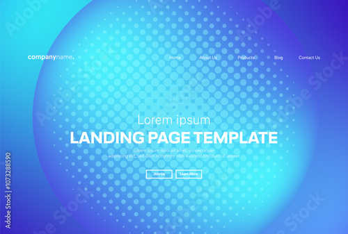 Wallpaper Mural Abstract modern technology Landing page template, flowing line digital technology, smooth particle wave, big data techno design concept background wallpaper, Annual reports, flyer, poster, cover. EPS  Torontodigital.ca