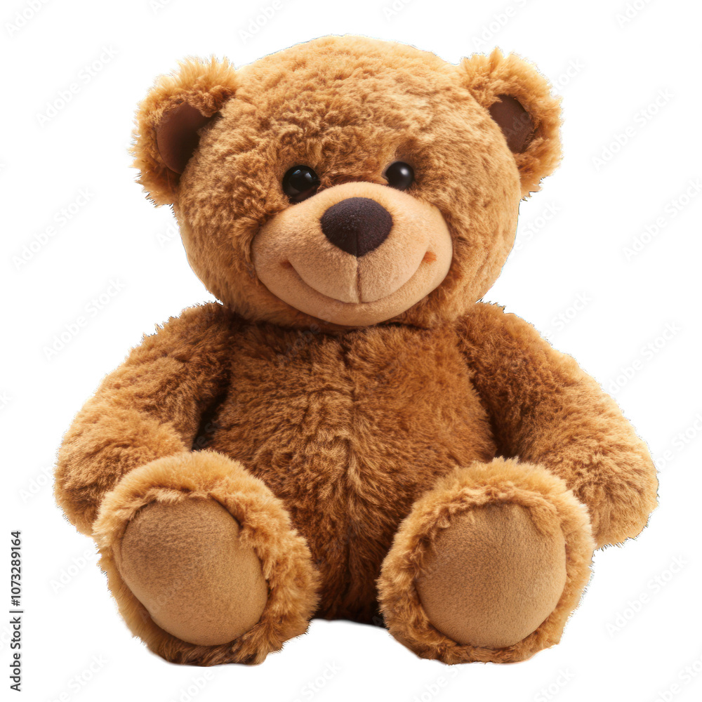 Fototapeta premium Brown teddy bear isolated on transparent background