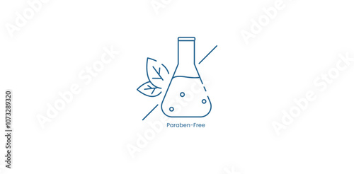 Vector Icon of Paraben-Free Fragrance for Safe Beauty Products