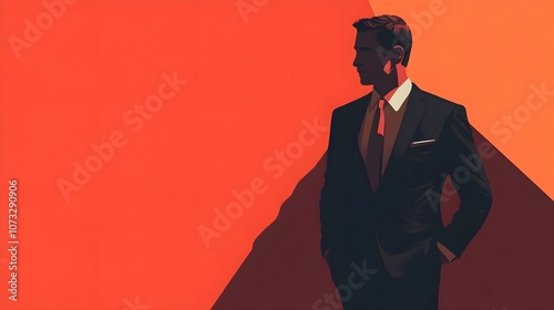 Business Man. Flat Illustration
