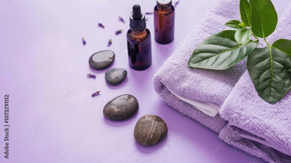 spa stones and towel spa stones and towel