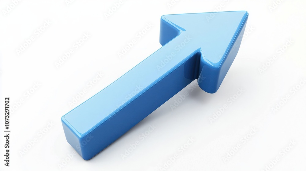 Blue arrow pointing right, isolated on white background, symbolizing forward movement Blue arrow pointing right, isolated on white background, symbolizing forward movement
