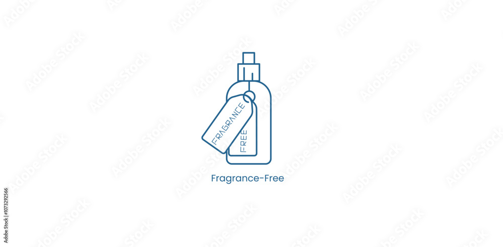 Vector Icon for Fragrance-Free Product Vector Icon for Fragrance-Free Product