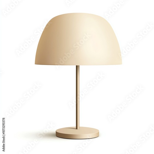 Minimalist table lamp in cream color, perfect for adding modern style to any space.