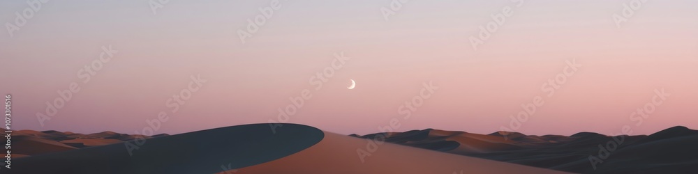 merzouga sand sea at dusk, rich terracotta dunes, delicate moon sliver, layered twilight colors, rippled desert textures, cinematic composition merzouga sand sea at dusk, rich terracotta dunes, delicate moon sliver, layered twilight colors, rippled desert textures, cinematic composition