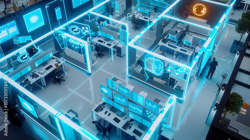 Wallpaper Mural Future trend office space Torontodigital.ca