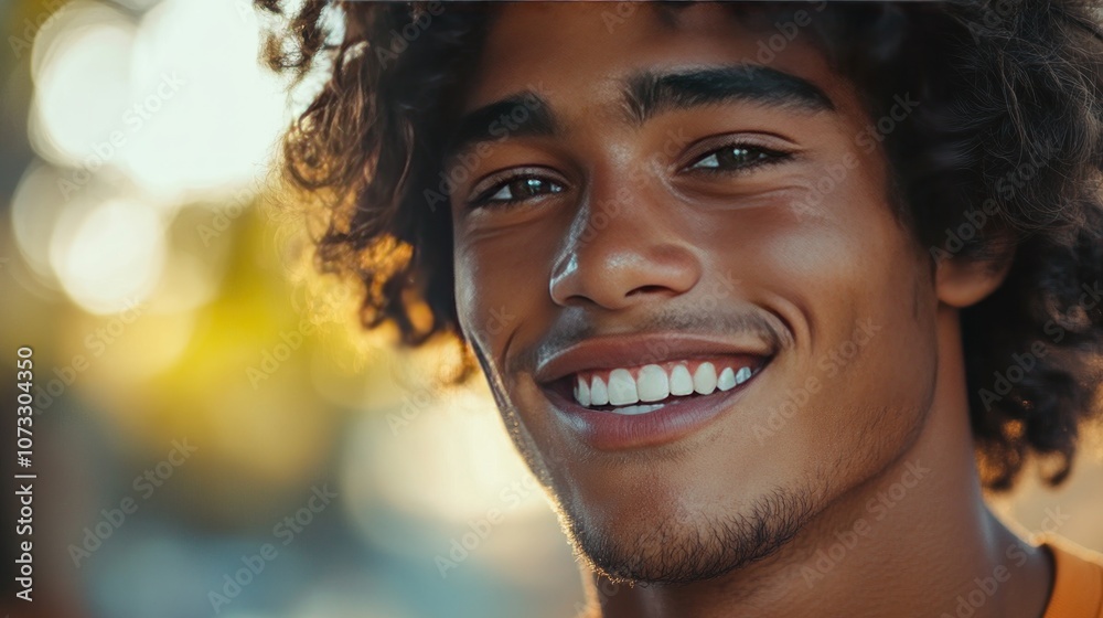 A young man blushes while lowering his head and smiling. His face clearly shows his shyness. The natural light makes the image look soft and friendly. A young man blushes while lowering his head and smiling. His face clearly shows his shyness. The natural light makes the image look soft and friendly.