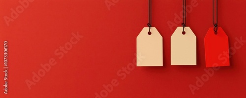 Customer Value Perception and Dynamic Pricing Item with fluctuating price tags, illustrating adaptable pricing, 3D illustration