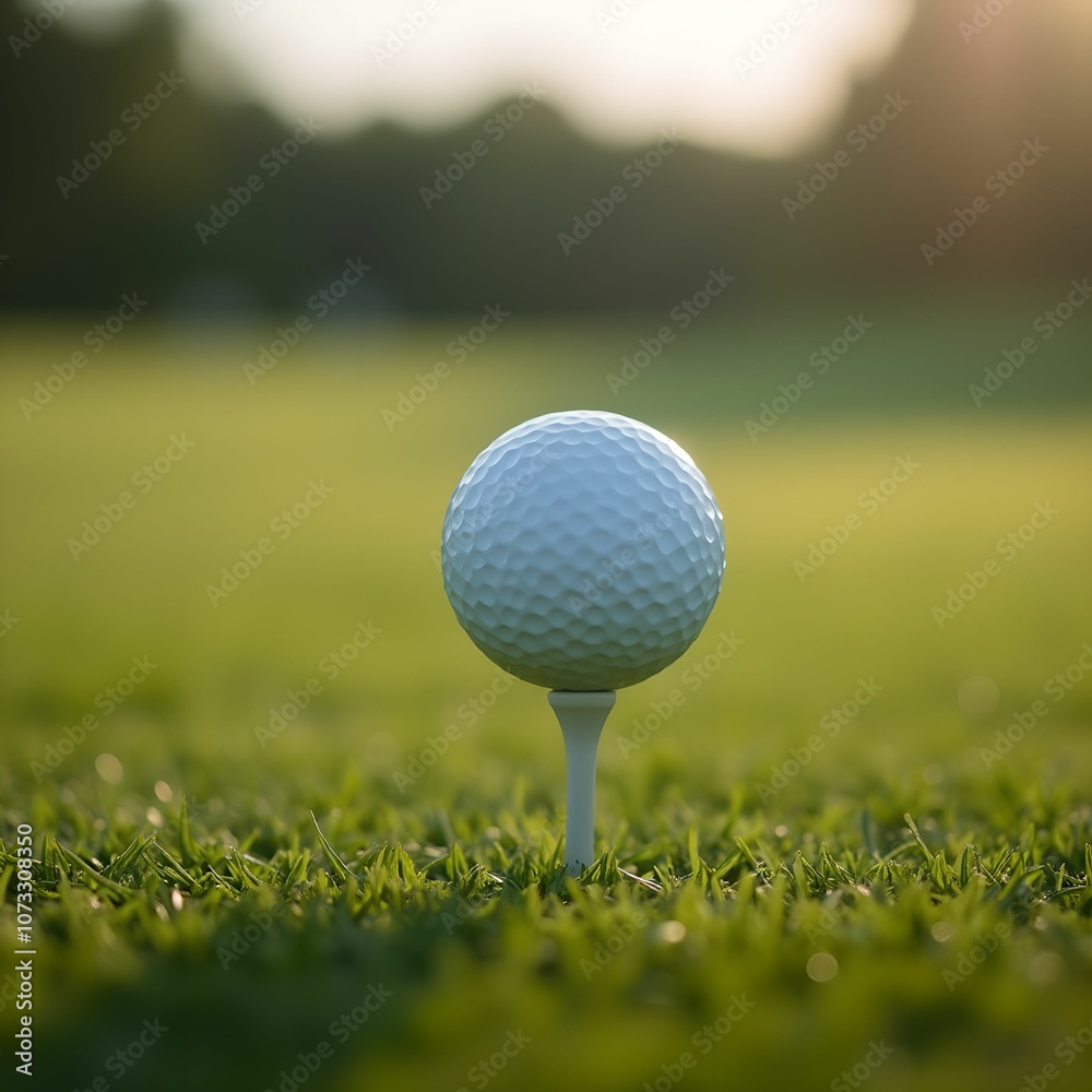 Golf ball on a stand Golf ball on a stand