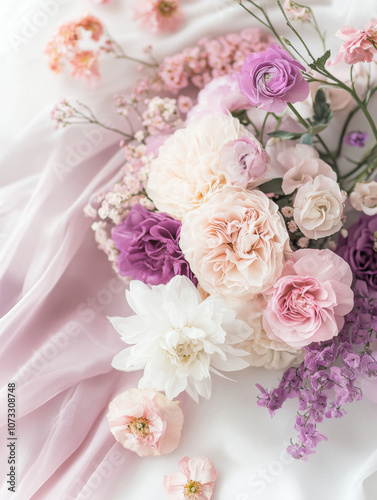 bouquet of pastel flowers