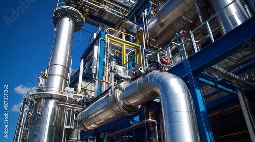 CO2 scrubbing methods for clean industrial emissions, illustrating tech solutions, stock photos,