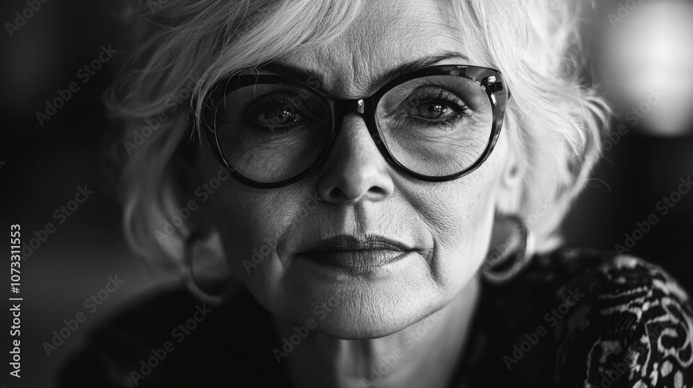 Contemplative Portrait of an Elderly Woman Contemplative Portrait of an Elderly Woman