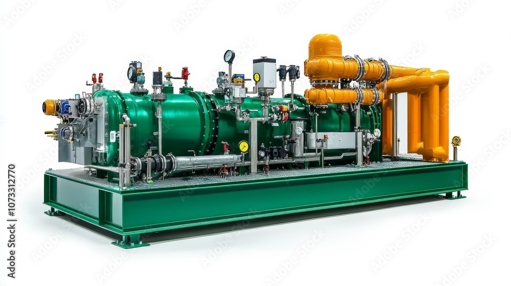 renewable natural gas, renewable gas production equipment, isolated, white background, green energy idea renewable natural gas, renewable gas production equipment, isolated, white background, green energy idea