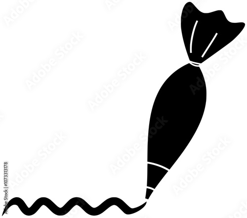 food illustration pastry silhouette cake logo cream icon baking outline dessert cooking frosting icing sweets swirl nozzle bakery making shape to vector graphic background